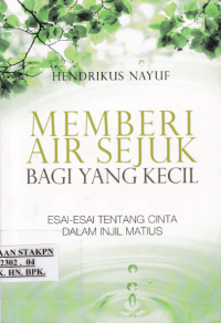 Image of MEMBERI AIR SEJUK BAGI YANG KECIL